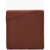 CORNELIANI Solid Color Pocket Square With Chevron Motif Brown