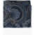 CORNELIANI Patterned Virgin Wool Pocket Square Blue