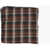 CORNELIANI Cc Collection Checked Silk Pocket Square Brown