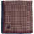 CORNELIANI Patterned Silk Pocket Square Burgundy