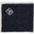 CORNELIANI Silk And Linen Pocket Square With Embroidered Logo Blue