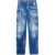 DSQUARED2 Delavè Loose Fit Cargo Denims 23Cm Light Blue