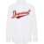 DSQUARED2 Dropped Shoulder College Shirt With Flocked Logo White
