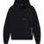 DSQUARED2 Fleeced Cotton Hoodie With Logo Patch Black