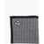 CORNELIANI Houndstooth Motif Two-Tone Pocket Square Black & White