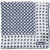 CORNELIANI Geometrical Patterned Linen Pocket Square Blue