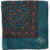 CORNELIANI Paisley Motif Wool Pocket Square Green