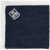 CORNELIANI Silk And Linen Pocket Square With Contrasting Edge Blue