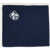CORNELIANI Solid Color Pocket Square With Contrasting Edge Blue