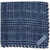 CORNELIANI Checked Wool Pocket Square Blue