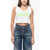 DSQUARED2 Printed Icon Cropped Fit Tank Top White