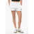 DSQUARED2 Brushed Cotton Icon Shorts With Drawstring White