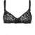 Versace Perforated Fabric Bra With Monogram Patterned Black