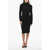 Givenchy Knitted Bare Back Dress With Knotted Details Black
