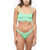 REINA OLGA High Waist Wave Motif Bikini Green