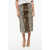 Alexander McQueen Eco-Fur A-Line Skirt With Animal Motif Brown