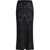 ETRO Knitted Jacquard Midi Skirt With Rear Slit Black