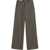 AMI ALEXANDRE MATTIUSSI Virgin Wool Blend Wide Fit Pants Brown