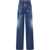 DSQUARED2 Dark Washed Traveller Fit Wide Leg Denims 30Cm Blue