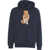 Baron Filou Hoodie with print 'CXLVI' Blue