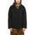 Max Mara Wool Rotondo Coat With Zip Closure Black