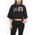 DSQUARED2 Printed Icon Cropped Fit T-Shirt Black