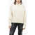 SA SU PHI Cashmere Turtleneck Sweater With Open Back White