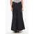 1989 STUDIO Denim Long Skirt With Visible Stitching Blue