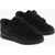 1989 STUDIO Solid Color Nubuck Low-Top Sneakers Black