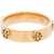 Tory Burch Golden-Effect Miller Ring With Studs Monogram Gold
