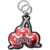 Ganni Cherry Keyring BLACK