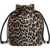 Ganni Leopard print Bucket Bag ALMOND MILK