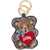 Ganni Teddy bear Keyring BLACK/IRIS