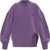 THE ATTICO Oversized Sweater with side slit PURPLE