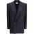 Saint Laurent Long wool-gabardine Blazer NAVY
