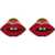 Marc Jacobs "Lips" Earrings GOLD