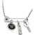 Marc Jacobs "Button Charm" Necklace SILVER