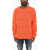 DSQUARED2 Vintage Effect Cotton Crew-Neck Sweater Orange