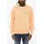 DSQUARED2 Cotton Hoodie With Side Embroidery Orange