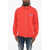 DSQUARED2 Lightweight Cotton Sweatshirt With Zip Red