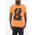 DSQUARED2 Cotton Crew-Neck T-Shirt With Print Orange