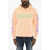 DSQUARED2 Cotton Hoodie With Contrasting Logo Orange