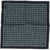 CORNELIANI Houndstooth Motif Cotton Pocket Square Blue