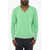 DSQUARED2 Distressed Effect Virgin Wool Effect V-Neck Sweater Green