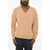DSQUARED2 Distressed Effect Virgin Wool Effect V-Neck Sweater Brown