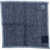 CORNELIANI Linen And Silk Pocket Square With Contrasting Edge Blue