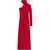 COURRÈGES Draped One-Shoulder Dress RED