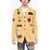 DSQUARED2 All Over Patches Cotton Utility Blazer Beige