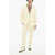DSQUARED2 Stretch Cotton Notch Lapel 2-Button Suit White