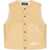 DSQUARED2 Sleeveless Jacket With Logoed Buttons Beige